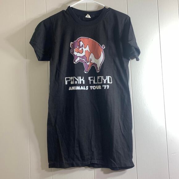 1977 PINK FLOYD LED ZEPPELIN Animals Tour single stitch double sided tee shirt M - Picture 2 of 7